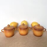 Pots à crème en porcelaine à feu