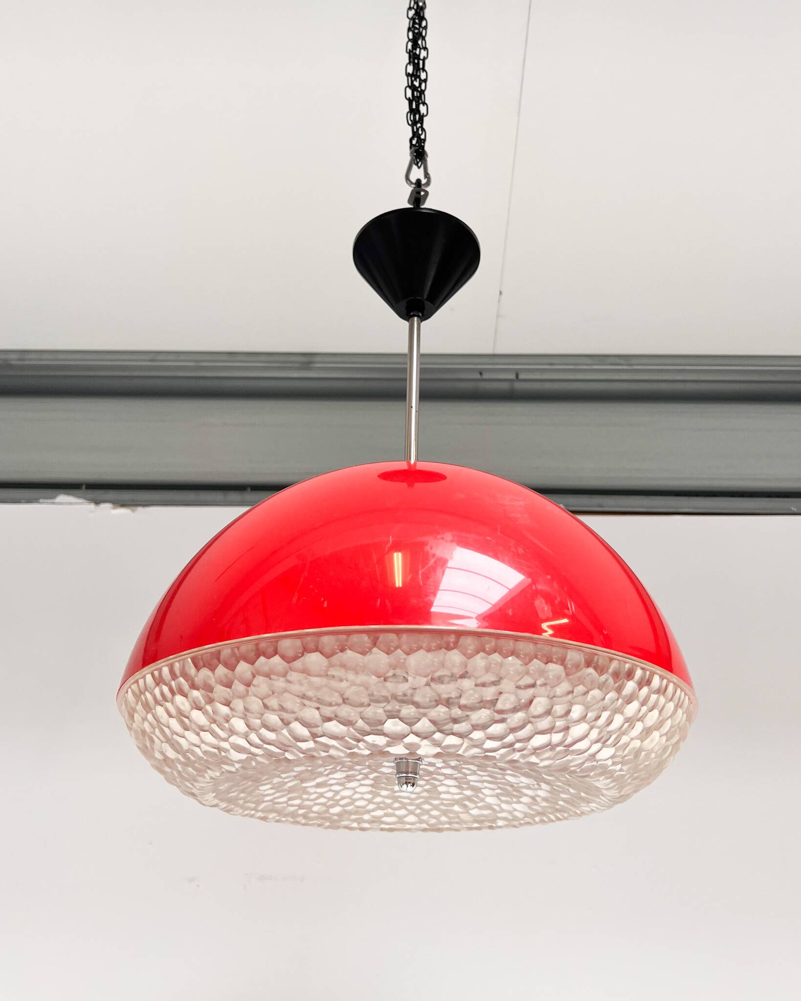 Space Age ceiling lamp attributed to Massive, 1970s