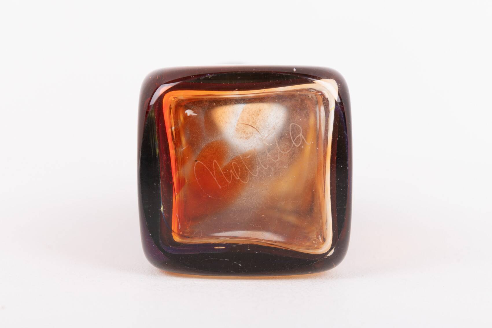 Art glass vase by Michael Harris for Mdina Maltese