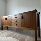 Large vintage brutalist sideboard