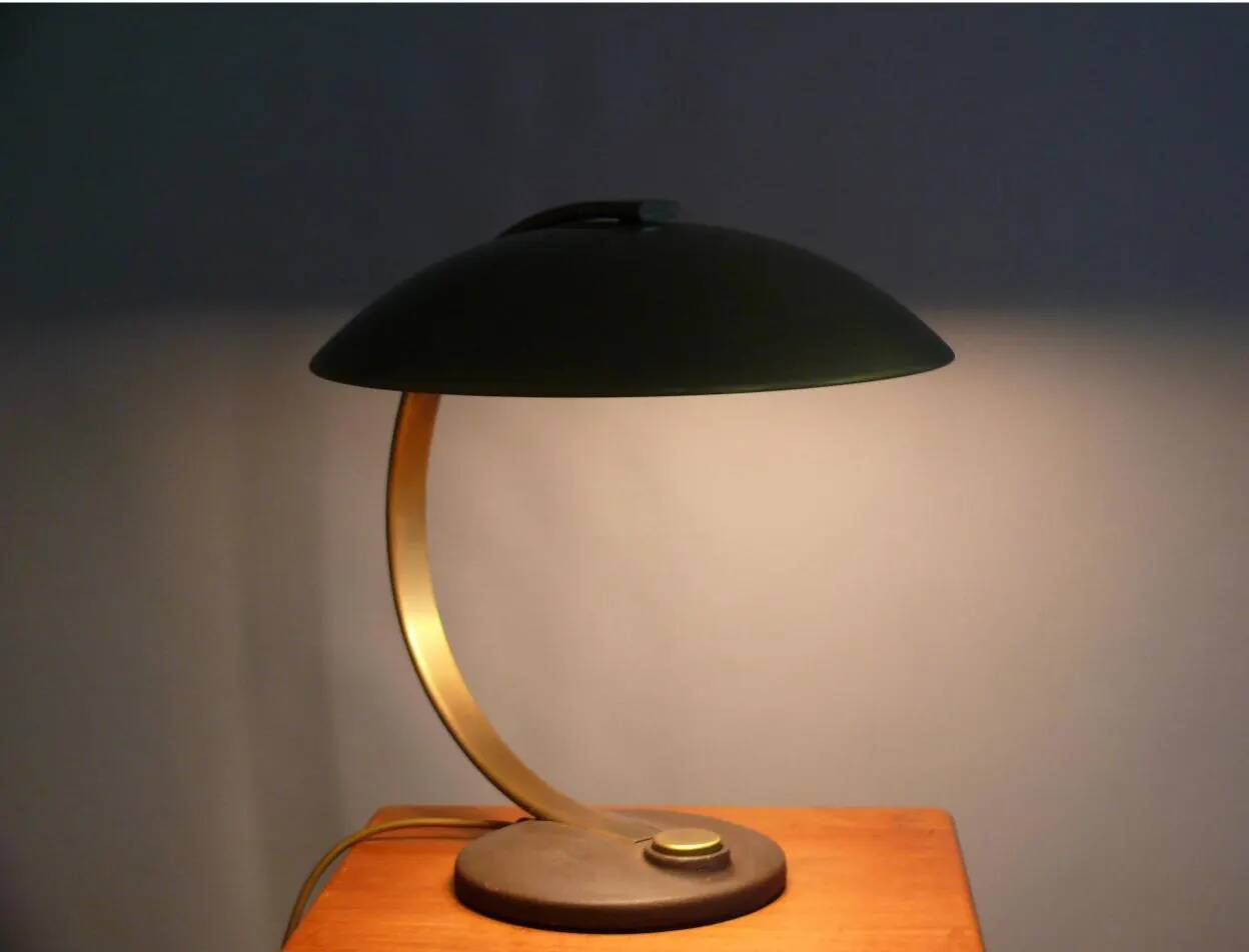 Lampe de table en laiton Modèle 7613, Hillebrand, années 1960