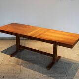 Table basse extensible en bois courbé vintage par Drevopodnik Holesov, 70's