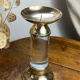 Lucite and brass candlestick, 1960s/70s