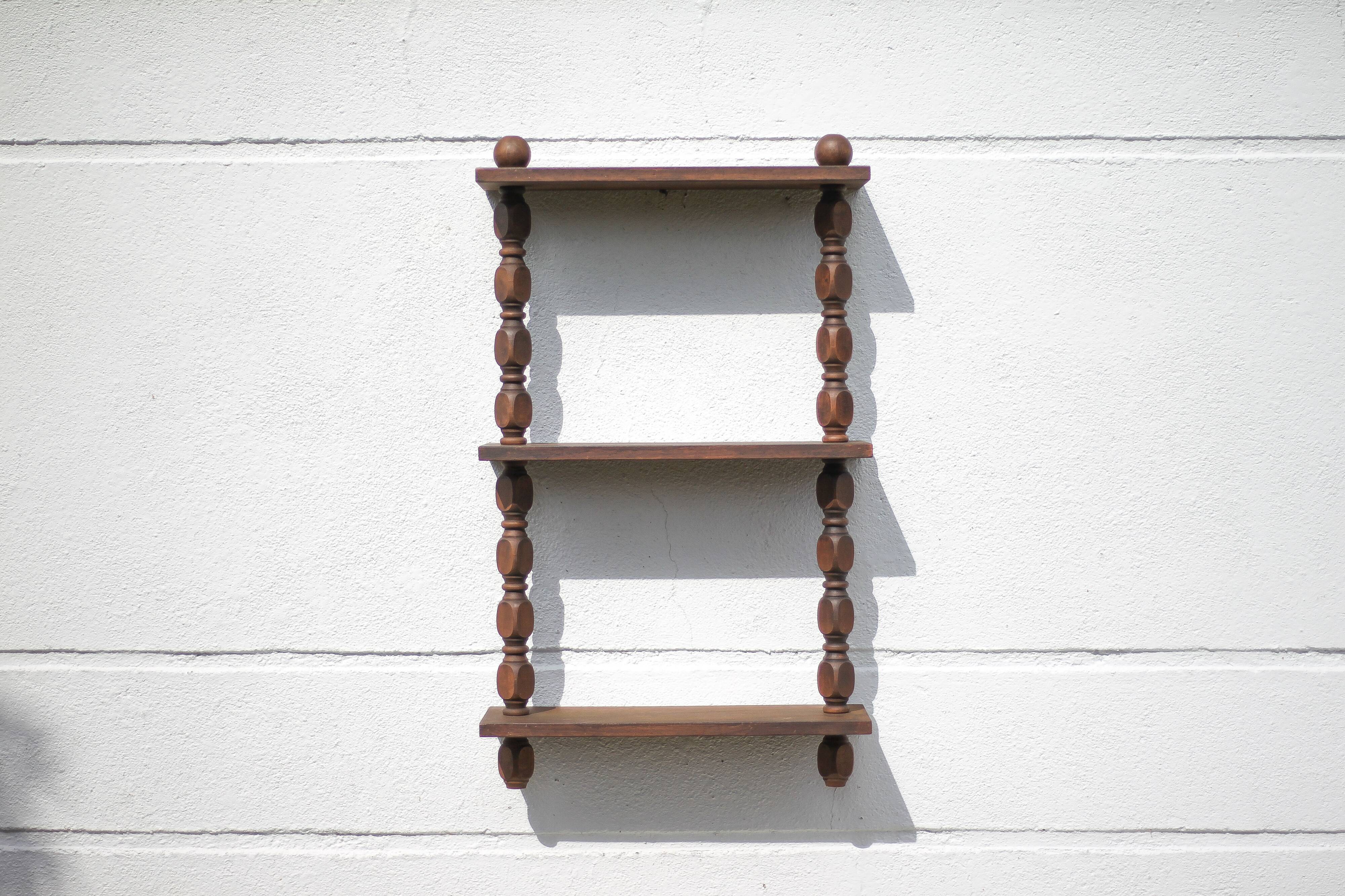 Vintage wooden shelf, vintage shelf, interior decoration