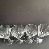4 verres à vin Saint Louis service Cerdagne