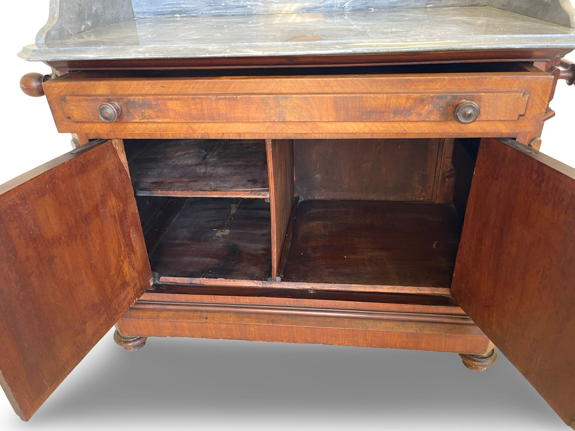 The antique walnut vanity , 19th century
