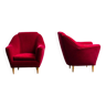 Pair armchairs 50