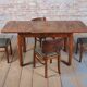 Art Deco Extendable Dining Table in Beech, Spruce and Walnut, Czech, 1930s