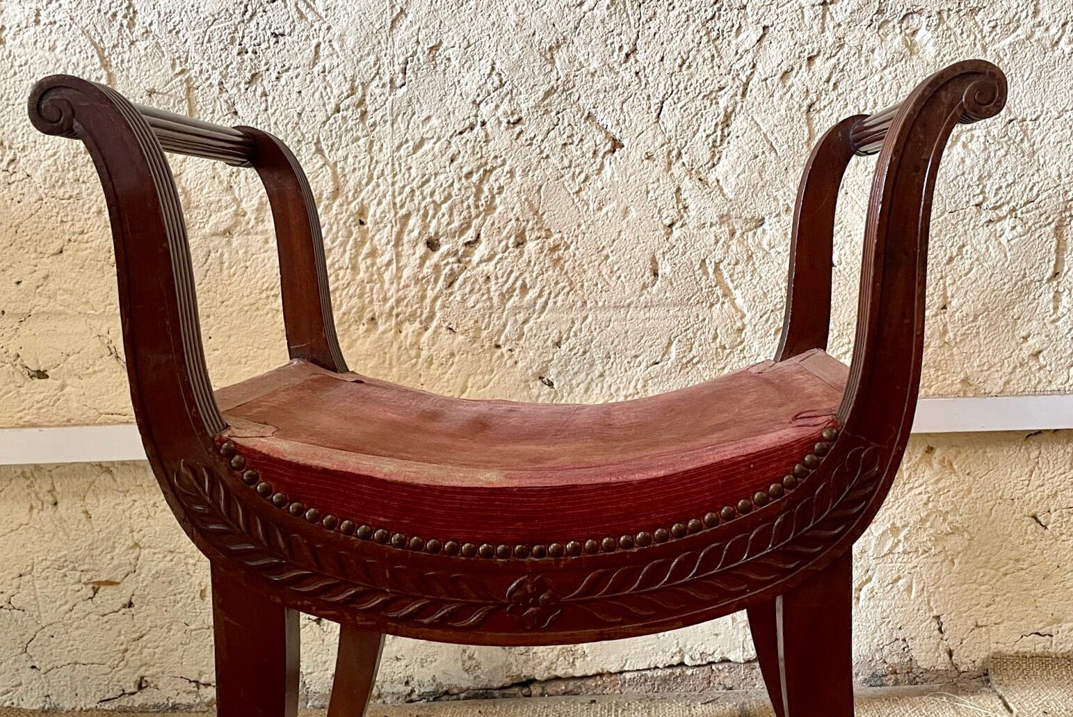 Curule seat Empire style, nineteenth century
