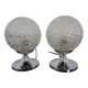 Glass Bubble Table Lamps, 1970s, Set of 2