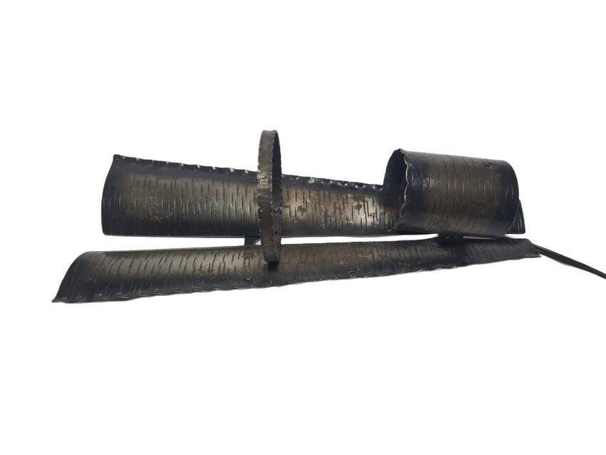 Polish brutalist wall lamp, 1970s