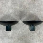 Pair of SCE postmodern wall lights, 1980s