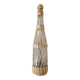 Bouteille en verre et rotin