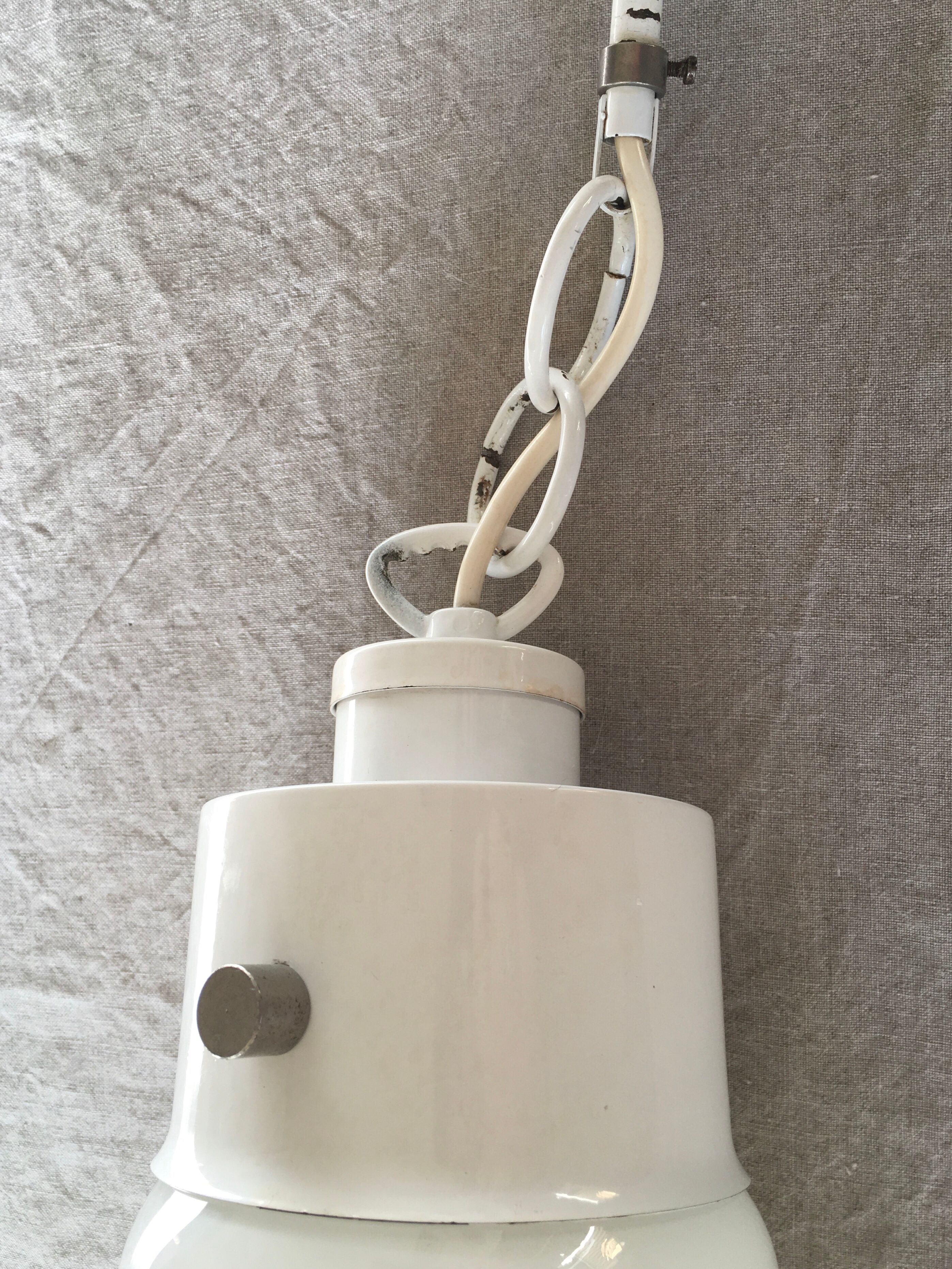 Glass bulb hanging lamp 1980