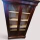 Antique mahogany veneer display cabinet from the 19th century - Louis Philippe style