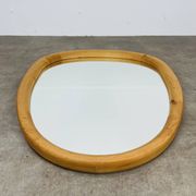 Scandinavian style wooden rim rearview mirror