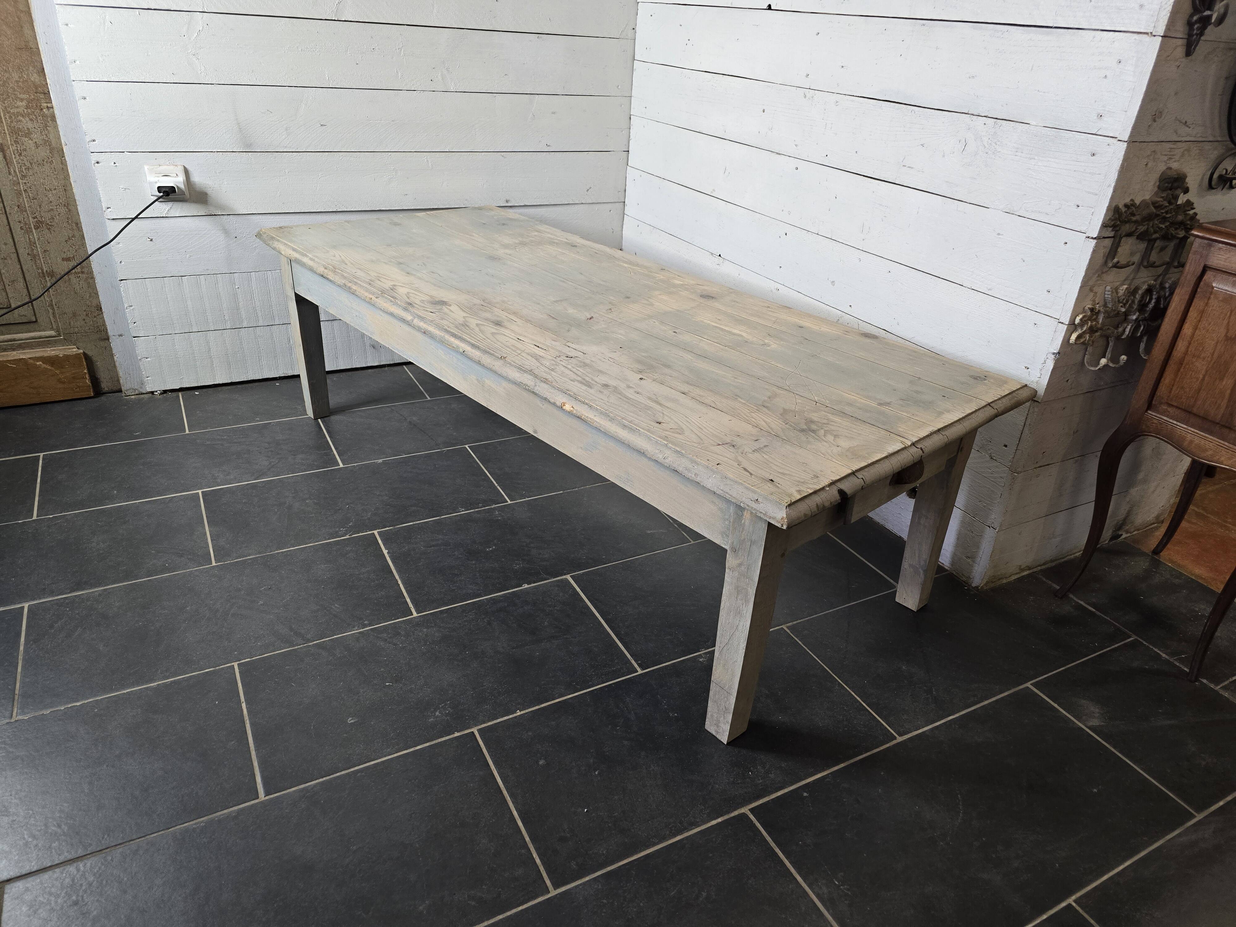 Old patinated coffee table, 160cms long