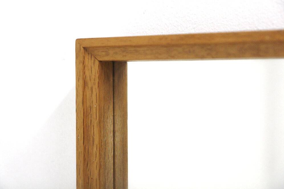 Miroir scandinave en chêne "792 Profil", Nybrofabriken, Suède, 1960