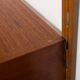 Three-compartment teak wall cabinet by Kai Kristiansen for FM Mobler, Denmark, 1960s