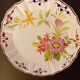 Set of 3 old plates Provencal style floral motifs