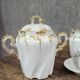 tea or coffee service in porcelain, Louis XV Rocaille style, 19th century