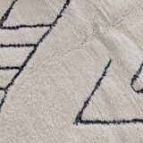 Tapis beni ouarin fait main traditionnelle taille 150 x 250 cm