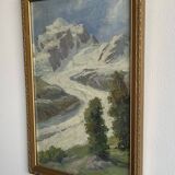 Original Oil Painting – Alpine Landscape, 1908