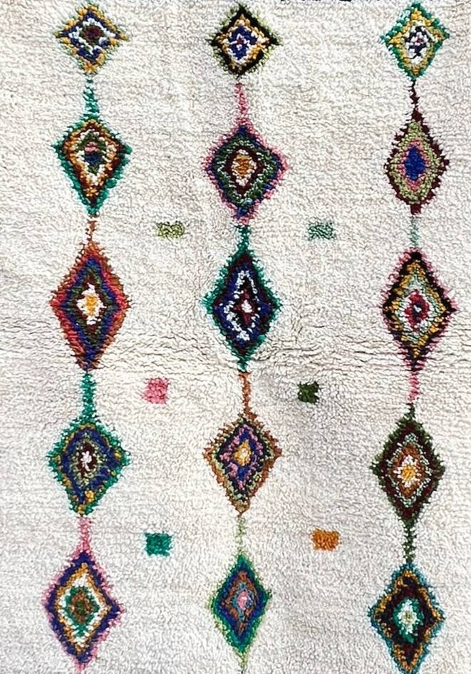 Berber rug 100% wool, handmade, 164x110 cm