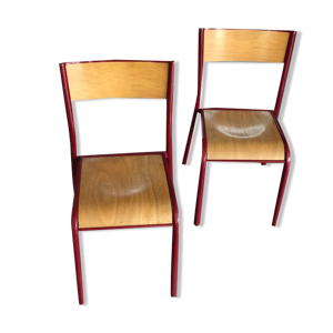 chaises scolaires tubulaires