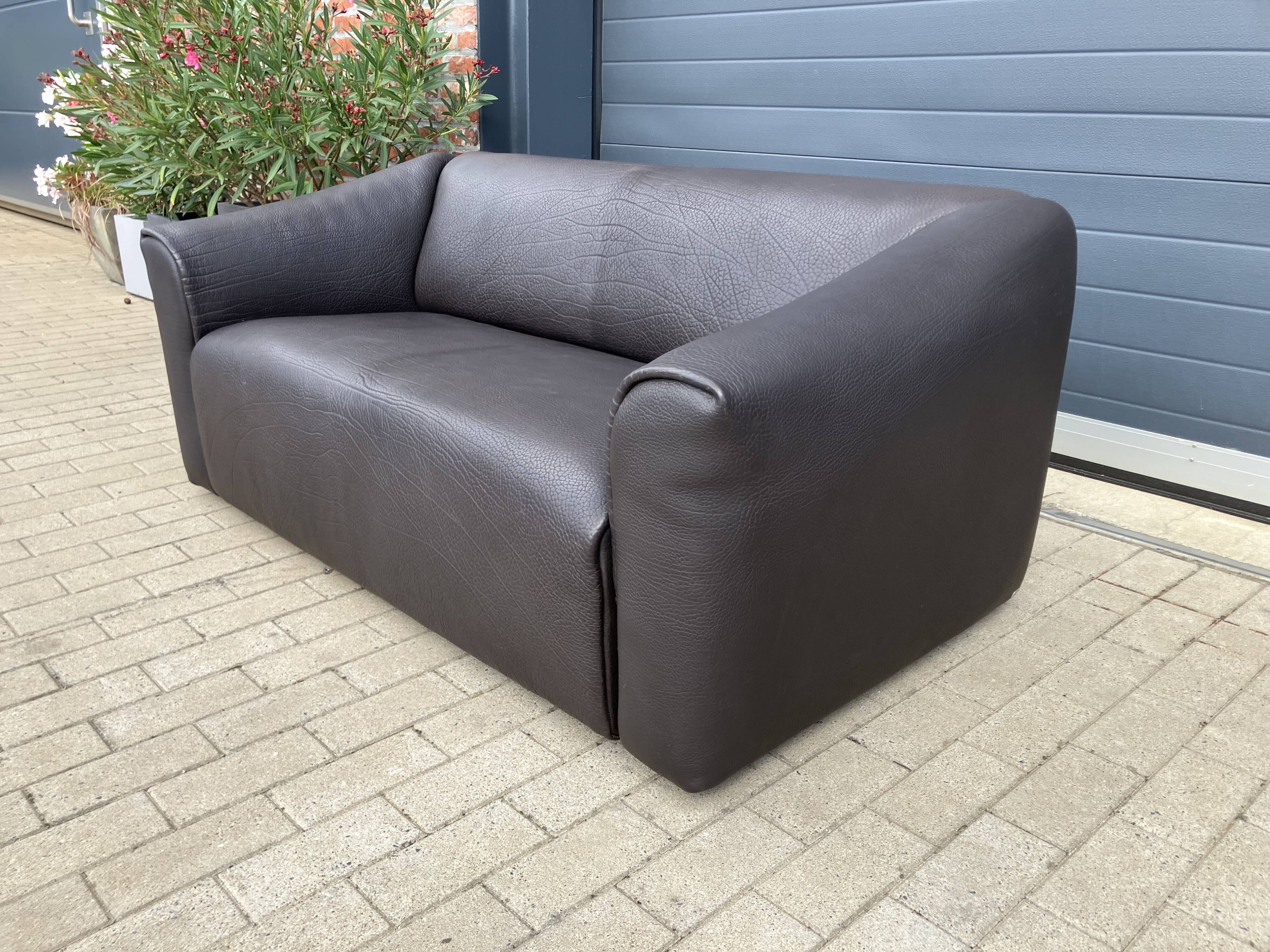 De Sede Ds47 3zit +2zit Buffel leather 5mm NECK color Cigarro