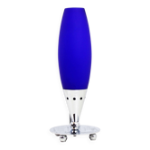 Lampe en verre bleu 1980