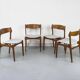 Danish Teak Dining Chairs by Erik Buch for OD Møbler, 1960s, Set of 4