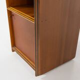 Mid-Century Modern Artona shelf by Afra & Tobia Scarpa for Maxalto, Wood and Leather, 1970s