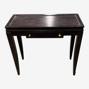 Brown wood console