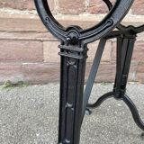 Parisian cast iron bistro table Mid-century French Paris café Montmartre bistro table 80s