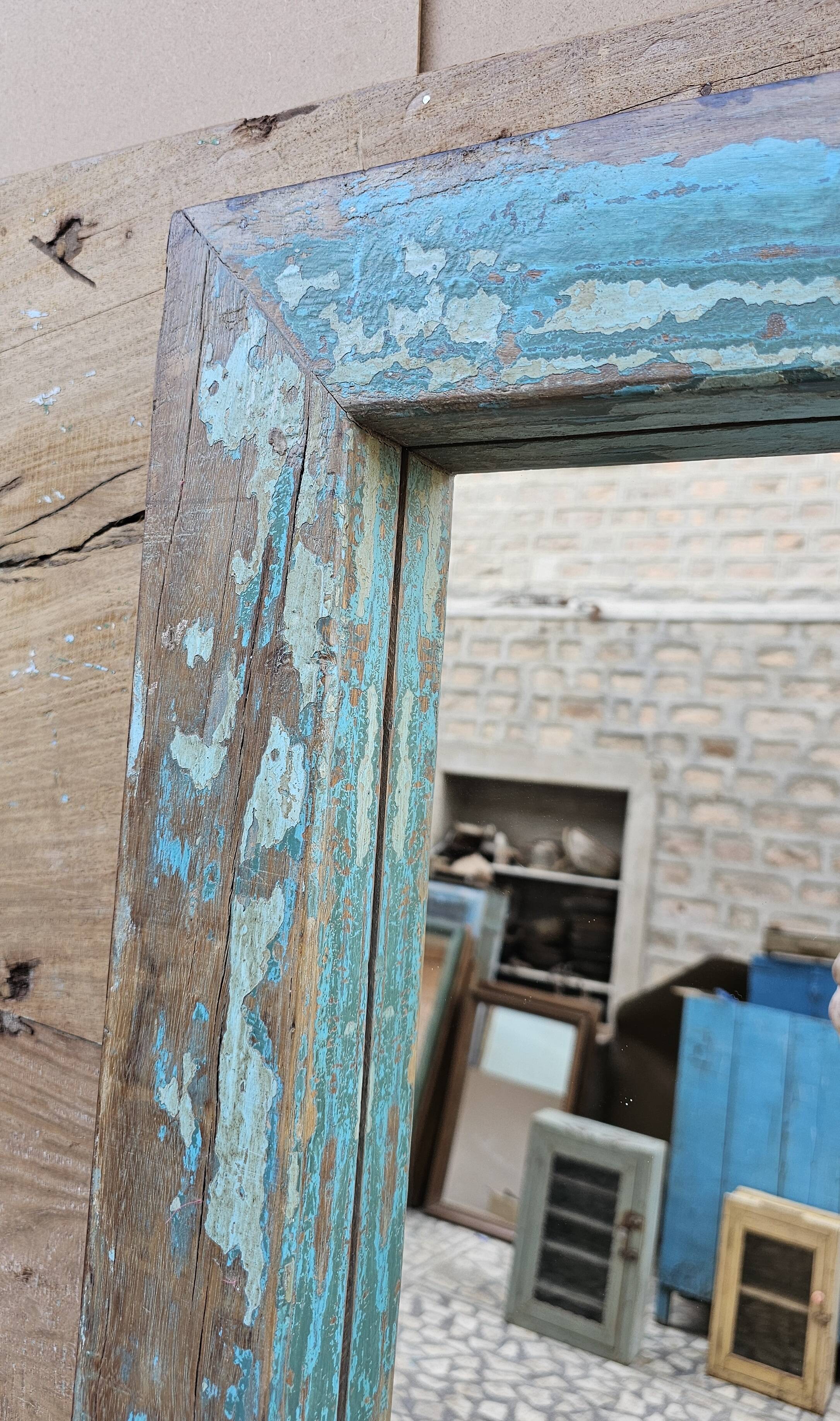 Teak mirror from Burma