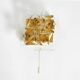 1960s Kinkeldey crystal glass and brass wall lamp in mint condition