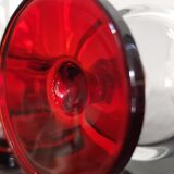 9 transparent Cavalier Luminarc glasses with red legs 70