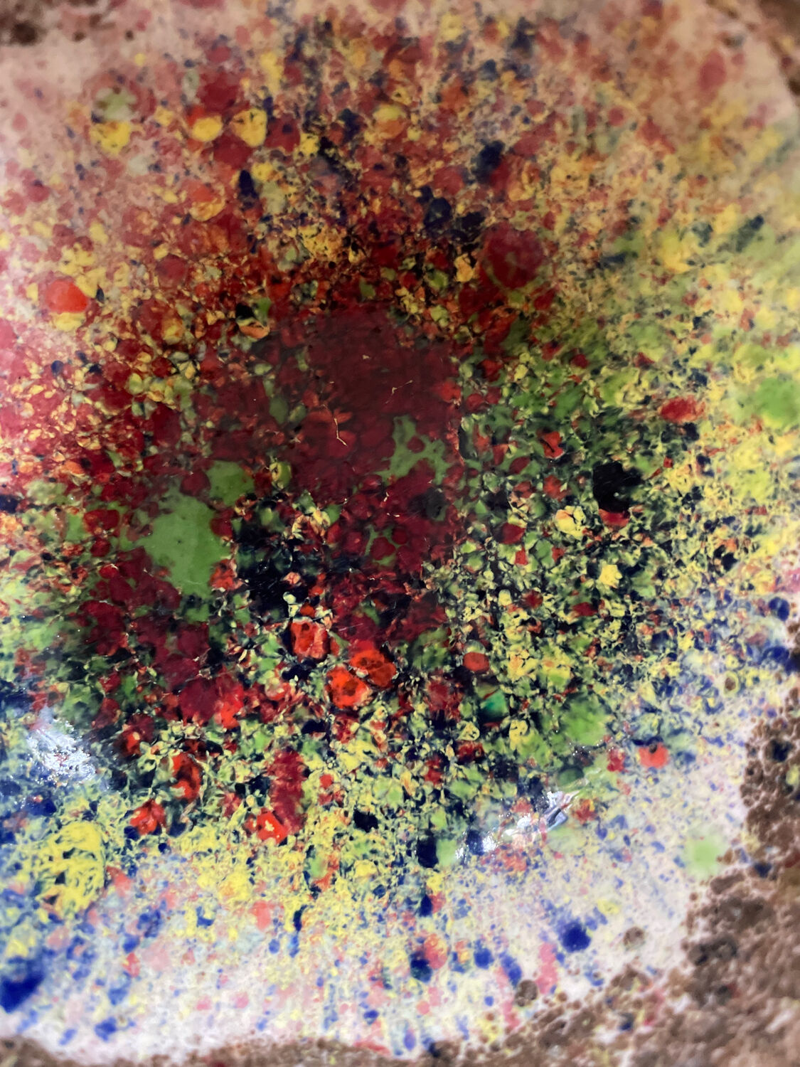 Vintage ceramic bowl signed Morvan