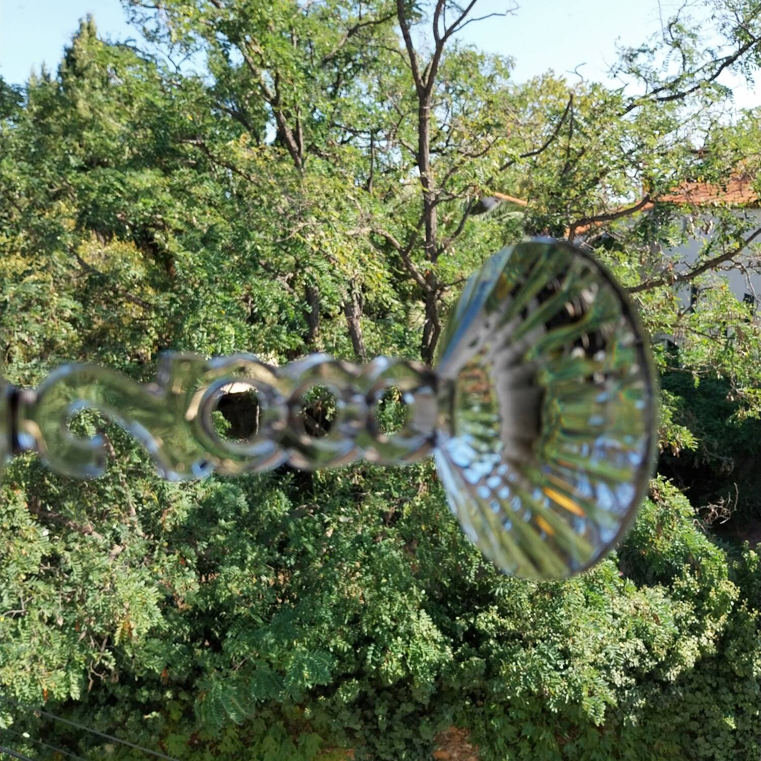 Large Arques crystal champagne glasses