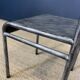 Paire de chaises indus métal gris
