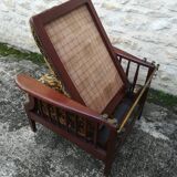 Fauteuil Morris repose pieds rétractable