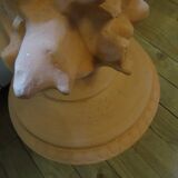 Terracotta garden lamp base