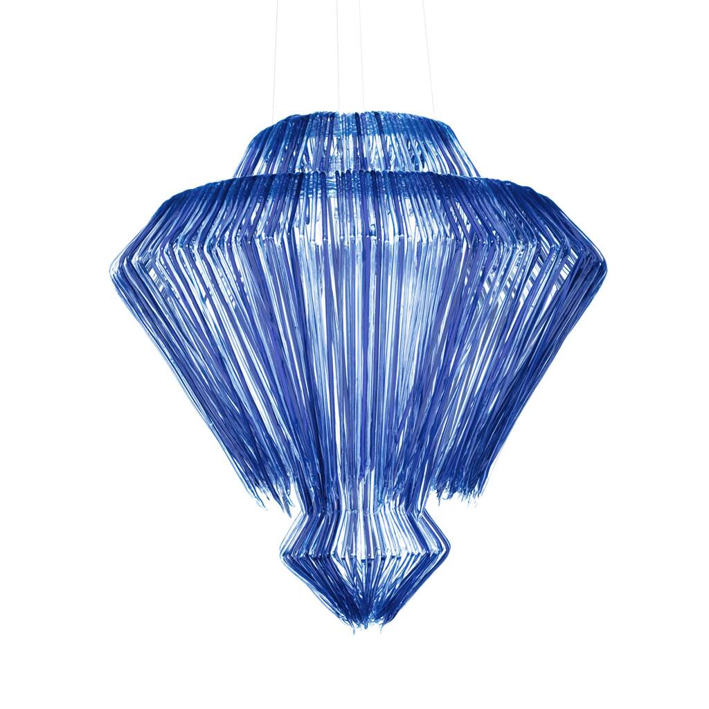 Contemporary Jacopo Foggini Pendant Blue Polycarbonate Italian Pendant Lamp
