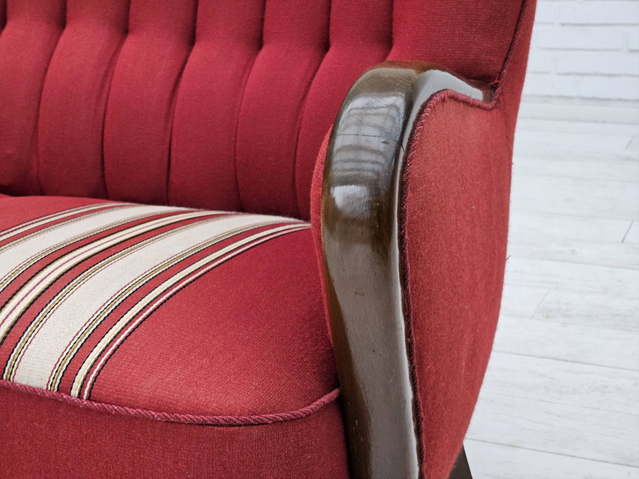 1960s, Danish 3-seater sofa by Alfred Christensen, furniture wool.