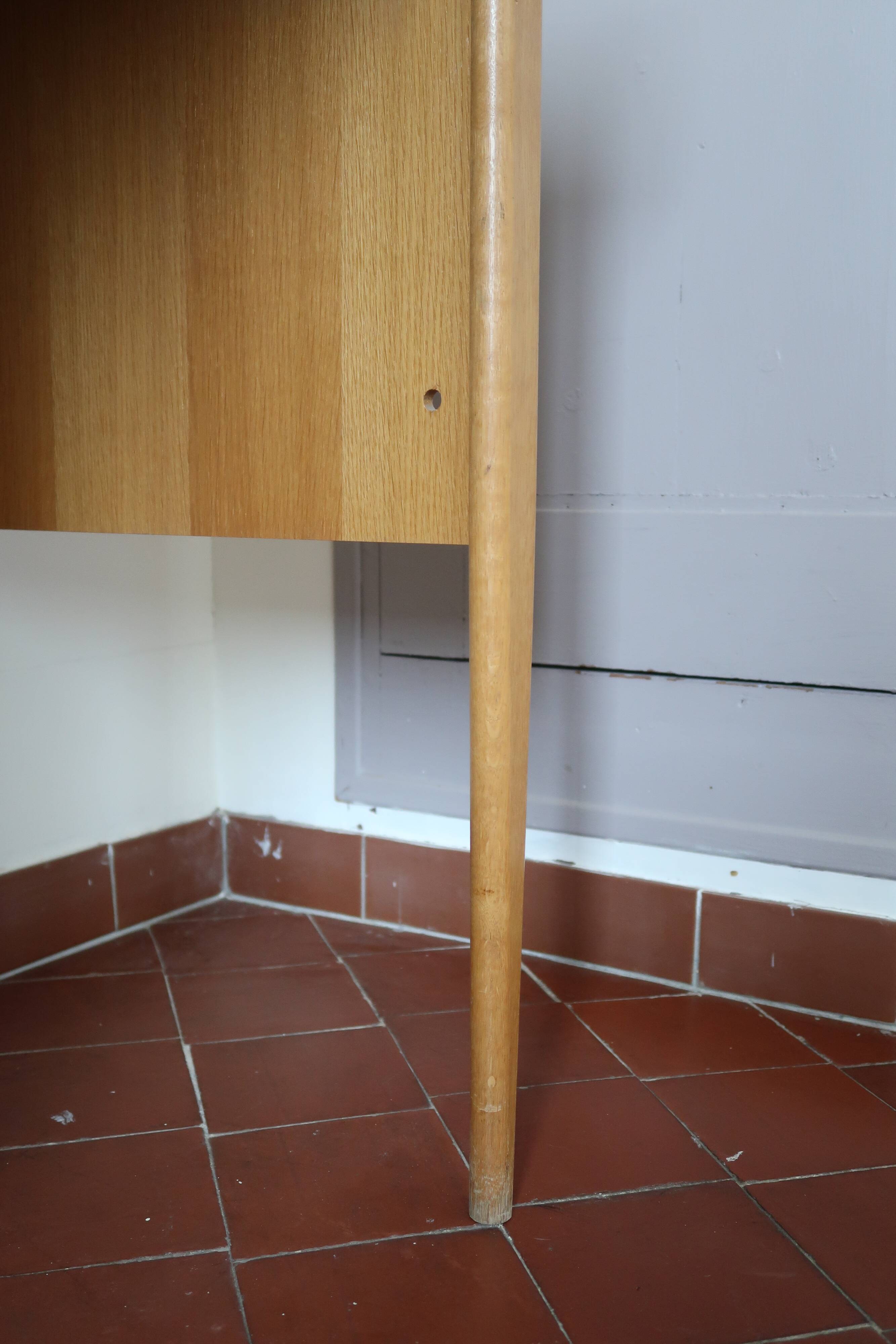 Scandinavian light wood desk