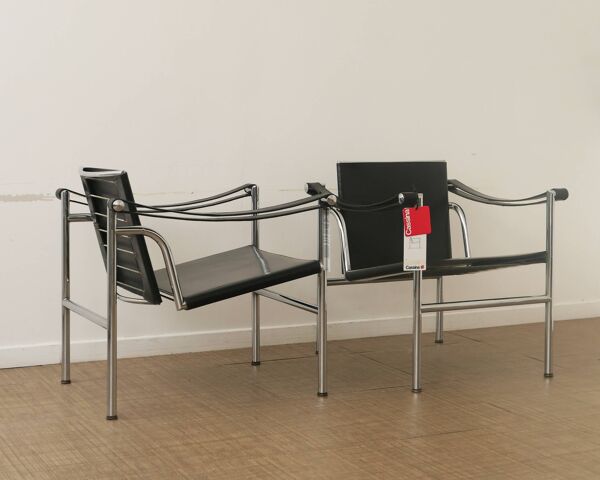 Paire de fauteuils LC1 Le Corbusier / Charlotte Perriand