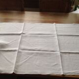 Series of 6 old large damasse towels