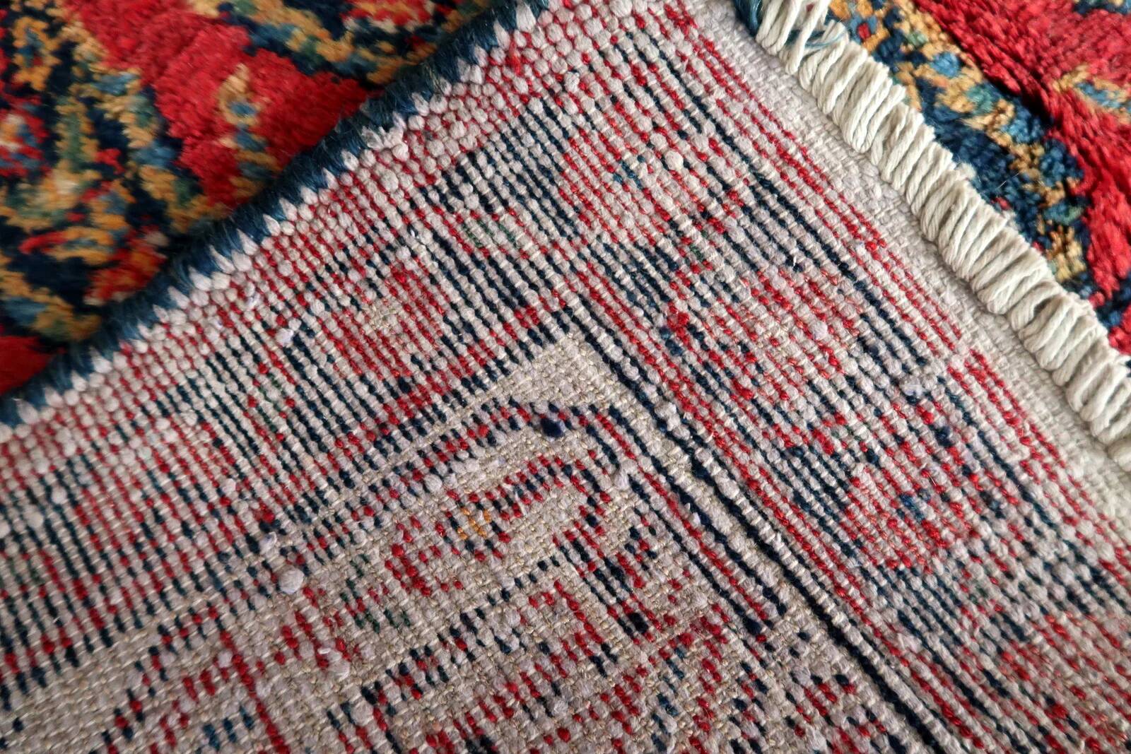 Handmade vintage Persian Hamadan rug 137cm x 210cm, 1960s