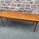 Table de ferme alsacienne 225 cm sapin teinte Merisier